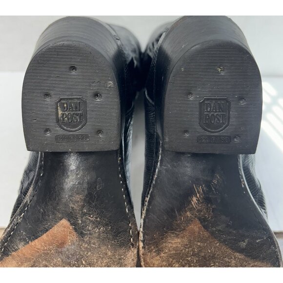Dan Post Boots Mens Sz 10 EW Teju Lizard Western Cowboy Exotic Leather El Paso - Picture 11 of 12